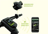 Über die App „neodrives smartConnect“ hat der Nutzer Zugriff auf weitere Funktionen wie Fahrten-Aufzeichnung und Navigation.