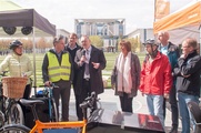 U.a. MdB Stefan Zierke (SPD) und Gero Storjohann (CDU) sowie Bundestagsvizepräsidentin Ulla Schmidt (SPD), Siegfried Neuberger (ZIV) und Burkhard Stork (ADFC) im Fachgespräch