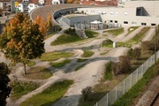 Ein Sahnehäubchen der Firmenzentrale - der Bikepark