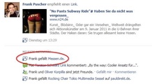 Der einfache „Like“ setzt einen Hyperlink im Datenstrom des einzelnen Facebook-Nutzers.