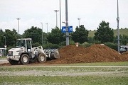 Die Bagger rücken auf dem Münchner Messegelände an.