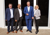Politischer Besuch in Schweinfurt: sich Joachim Herrmann, Staatsminister des Innern und für Integration
