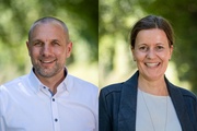 Matthias Wegner (links) und Andrea Kurz bilden seit dem 1. August 2020 mit Holger Tumat die Geschäftsführung der JobRad GmbH.
