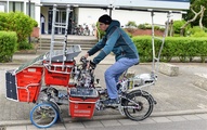 ... oder doch eher das Transportrad mit Solarpanelen?
