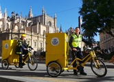 In fünf Metropolen testet die spanische Post Correos die E-Bikes mit deutschen Motor.