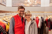 Claudia und Matthias Pfeil führen den neuen Maloja-Flagshipstore