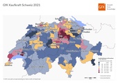 Kaufkraft in der Schweiz im Jahr 2021