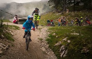 Auch die Kleinsten haben ihren Spaß im Bike-Park Krvavec.